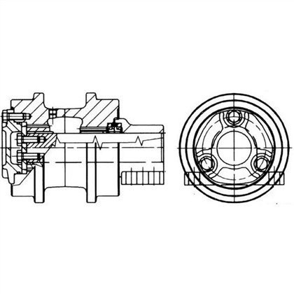 Penggelek Atas Hitacha EX1100