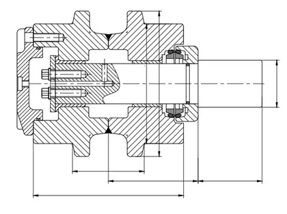 LIUGONG CLG922 TOP ROLLER